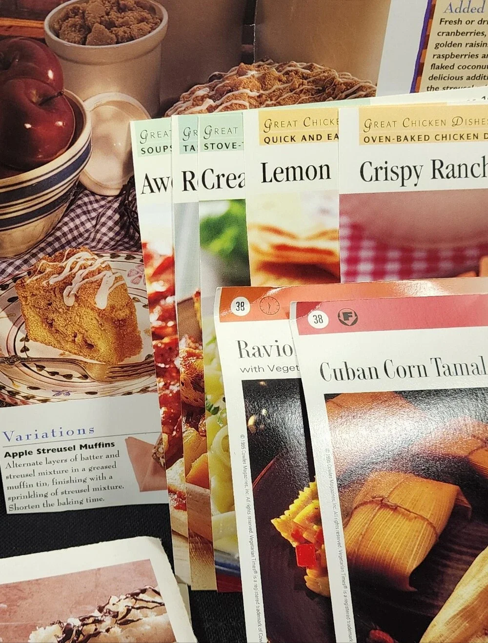 Vintage Mix Lot of 20 Recipe Cards Grandma Favorites Used Great Shape